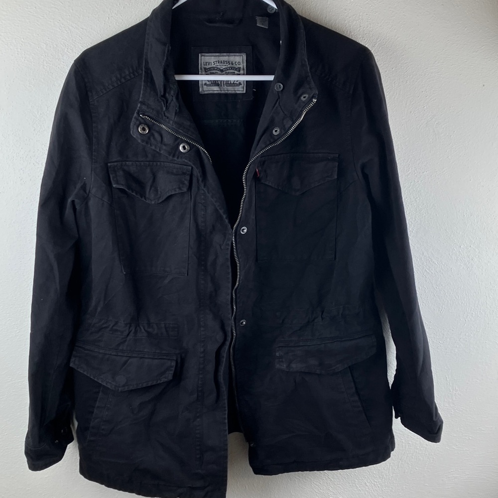 Levi's Men's Black Lightweight Utility Jacket Size L  SEE PHOTOS